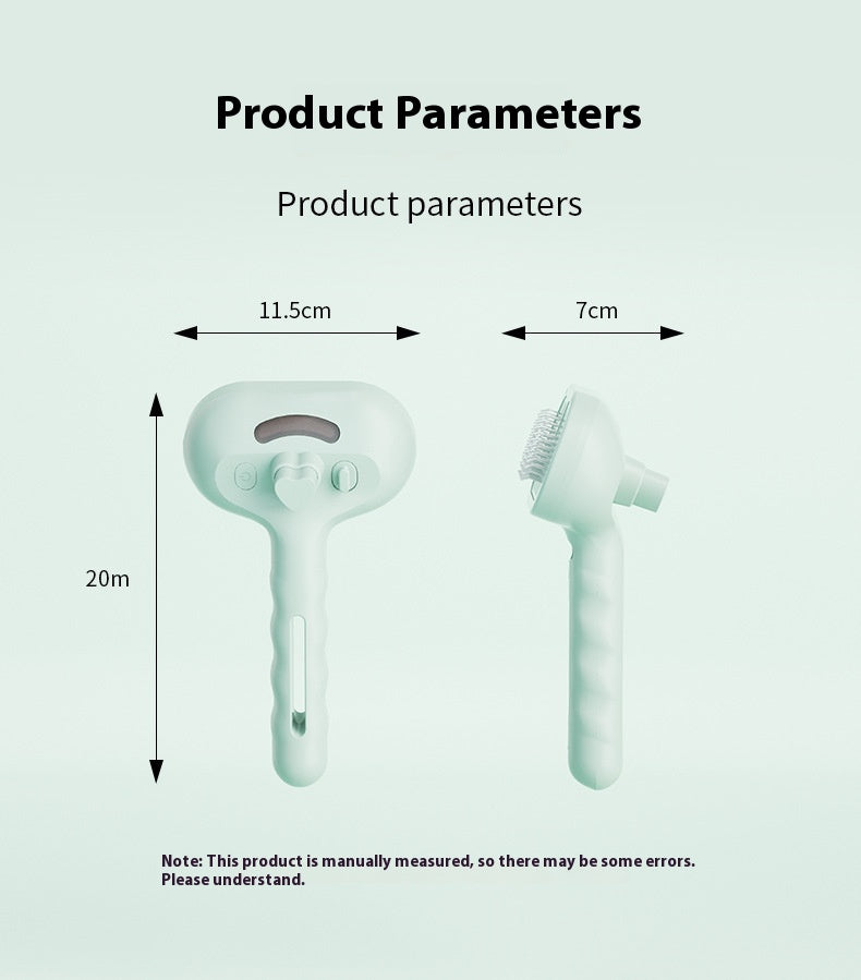 Tierpflegebürste mit Sprühfunktion