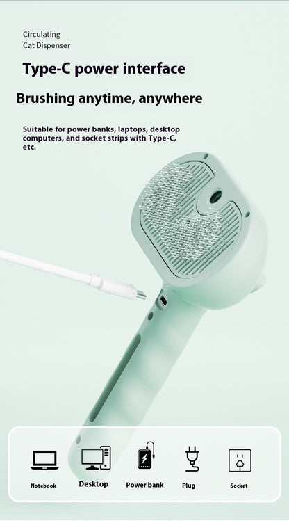 Tierpflegebürste mit Sprühfunktion