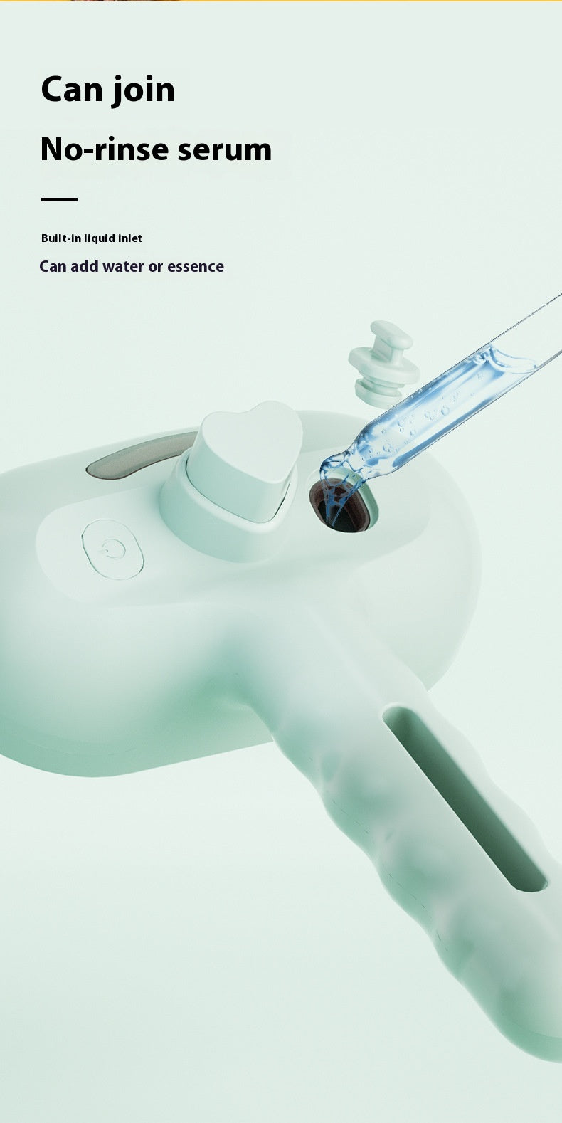 Tierpflegebürste mit Sprühfunktion